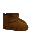 stivaletti in simil camoscio patch